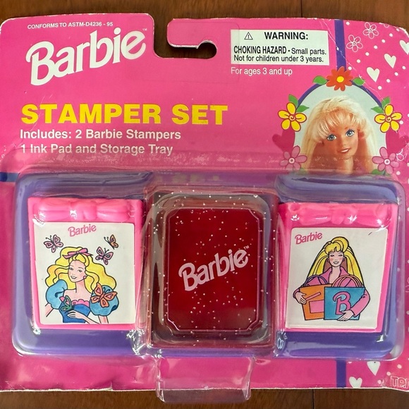 Barbie Other - Barbie Creative Stamper Set with Pink and Purple